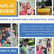 Summer at Riverview offers programs for three different age groups: Middle School, ages 11-15; High School, ages 14-19; and the Transition Program, GROW (Getting Ready for the Outside World) which serves ages 17-21.⁠
⁠
Whether opting for summer only or an introduction to the school year, the Middle and High School Summer Program is designed to maintain academics, build independent living skills, executive function skills, and provide social opportunities with peers. ⁠
⁠
During the summer, the Transition Program (GROW) is designed to teach vocational, independent living, and social skills while reinforcing academics. GROW students must be enrolled for the following school year in order to participate in the Summer Program.⁠
⁠
For more information and to see if your child fits the Riverview student profile visit newitemstore.com/admissions or contact the admissions office at admissions@newitemstore.com or by calling 508-888-0489 x206